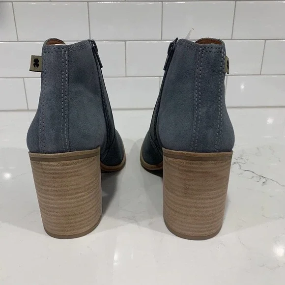 Lucky Brand | Bootie Pellyon Heeled Suede Gray Ankle - Picture 4 of 7